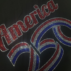 Strass thermocollants Bling America 250 4th of July, appliques thermocollantes prêtes à poser, prix de gros, <span class=keywords><strong>livraison</strong></span> rapide - Product Image 3