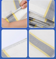 Bâche enroulable robuste, durable, imperméable et écologique en HDPE tissé enduit, multi-usages, protection contre la pluie pour tente industrielle, anti-UV