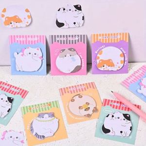 กระดาษโน้ตรูปการ์ตูนน่ารัก Cat Paradise คุณภาพสูง สำหรับนักเรียน ใช้ตกแต่งข้อความ ของใช้สำหรับการเรียนรู้ ต้อนรับเปิดเทอม - Product Image 1