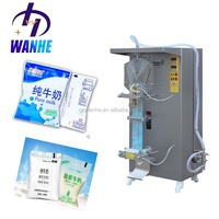 Machine de remplissage et d'embouteillage automatique de jus en plastique WANHE avec pompe pour l'emballage en sachets