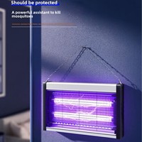 Émission violette commerciale LED choc électrique moustique tueur lampe Bug Zapper pour ménage et hôtels en gros