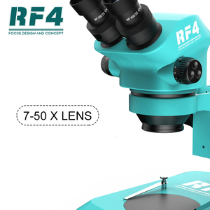 Rf4 RF7050-PO4 स्टीरियो दूरबीन माइक्रोस्कोप 7-50x पो4 पैड इलेक्ट्रॉनिक फोन मरम्मत माइक्रोस्कोप - Product Image 4