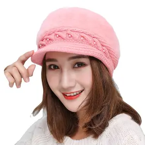 Tampas e chapéus de malha para inverno, venda no atacado de alta qualidade, proteção de pescoço para mulheres