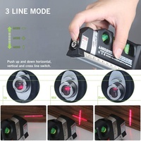 Niveau Laser Pro 3 outil de ligne de niveau Laser polyvalent avec règles métriques 8 pieds/2.5M pour les armoires suspendues aux images murs de carreaux