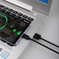 Câble Micro-USB de charge rapide 3A, 1m, cuivre étamé, gaine en PVC, magnétique, pour montres et appareils Android