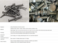Baut Penghubung Guardrail Kustom Pabrik Grosir Langsung, Galvanis Celup Panas (HDG), 5/8", M16, Baut Penghubung Guardrail