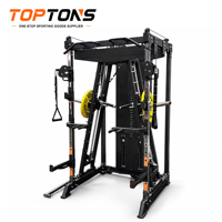 Equipo de Gimnasio Multifuncional de Venta Directa de Fábrica TOPTONS, Máquina Smith de Trayectoria Variable, Estación de Entrenamiento de Fuerza Todo en Uno