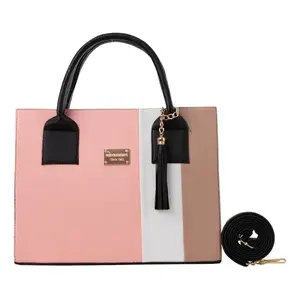 Bolso de Mano Rosa para Mujer Fana Kady con Bordado Decorativo de Diamantes, Cierre de Solapa, Dos Correas, Gran Capacidad, Ideal para Fiestas - Product Image 1