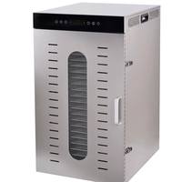 Déshydrateur alimentaire commercial en acier inoxydable de grande capacité, prix usine, pour fruits, légumes et viandes 16D/20D/24D