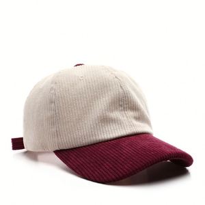 Casquette en velours côtelé vintage en gros, personnalisable avec logo brodé, 6 panneaux, unie, non structurée, style classique pour hommes et femmes - Product Image 2