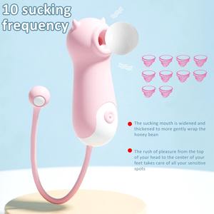 Alat masturbasi wanita, mainan seks klitoris vakum Stimulator puting Vagina 18 + dewasa, alat masturbasi wanita Vibrator hisap - Product Image 1