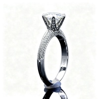 Bague de luxe tendance en moissanite colorée 1CT 2CT, magnifique, en argent sterling 925, avec moissanite taillée blanc, rose, bleu, style diamant