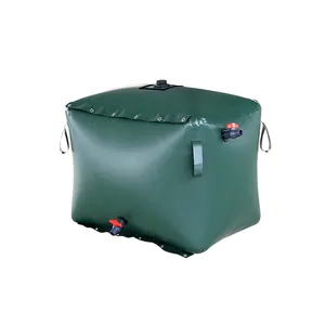 Factory Customized Cheap Price Flexible Collapsible Folding PVC Rain Water Collecting Barrel Tanks for Garden