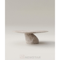 Table à manger en marbre gris Newstar Luxury Stone, design tendance, pour la maison et la cuisine, personnalisable.