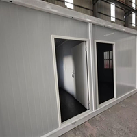 Maison préfabriquée en conteneur à montage rapide, imperméable, isolée, modulaire, pour chantier de construction, logement temporaire