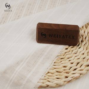 Leno ผ้าทอสำหรับชุดนอนผ้าย้อมสีขาวผ้าโปร่งย้อมสีผ้าแจ็คการ์ดผ้าทอ100จากผู้ผลิตจีน - Product Image 1