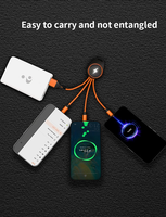 Chargeur de voyage portable multi-ports OEM 5 1 avec logo LED Chargement rapide personnalisable pour ordinateur IOS Chargeur de poche universel en nylon