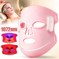 Masque facial LED 5D personnalisé de qualité supérieure, 90 LED, 1072 830 633 590 nm, thérapie par lumière rouge, masque facial, équipement de soin de la peau, fabricant