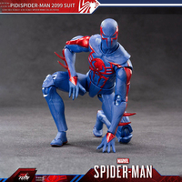 ZD Toys - Figura de Acción Original de Spider-Man - 2099, 18 cm/7 pulgadas, Escala 1/10, Modelo Articulado, Figura Coleccionable
