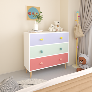 Cómoda infantil de 3 cajones para guardar ropa, para habitación de niños pequeños, guardería o dormitorio infantil - Product Image 6