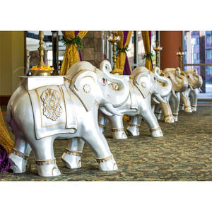 Boda Pasarela Elefante FRP Estatuas Asequible Boda Pasarela Elefante Estatuas Srilankan Boda Entrada Tema Elefantes Reino Unido - Product Image 1