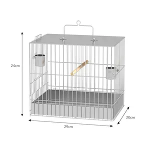 Cage pour les oiseaux à chantants, 4 unités, avec partie ouverte, en acier inoxydable, pour perruches cananimaux, pour élevage des oiseaux, vente en gros
