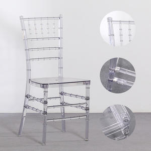 Chaise Chiavari en plastique transparente empilable à <span class=keywords><strong>prix</strong></span> abordable pour extérieur, hôtel, mariage et décoration de fête - Product Image 5