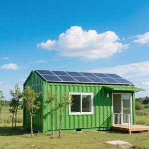 3间卧室，带太阳能电池板40英尺航运井营地30英尺40英寸折叠房屋可扩展集装箱房 - Product Image 3