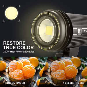 Yidoblo Miglior Set di Luci per Studio Fotografico Professionale VH-2000 Luce Fredda - Product Image 3