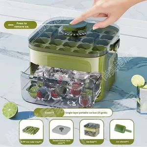 Premium Food Grade Ice Cube Maker 3-pack <strong>Circle</strong> Press-Type Ice <strong>Tray</strong> for Household Refrigerator Storage New Premium Plastic Ice - Product Image 3