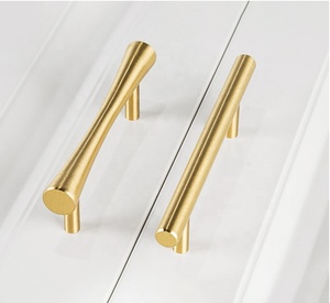 128mm Luxury <strong>Brushed</strong> Brass Furniture <strong>Handles</strong> Knob <strong>Kitchen</strong> Bedroom <strong>Copper</strong> Cabinet Door Pull <strong>Handles</strong> - Product Image 6