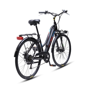 Vélo électrique de ville TXED Eurobike, moteur arrière sans balais, 26 pouces, <span class=keywords><strong>6</strong></span> vitesses, frein à disque, batterie au lithium - Product Image 2