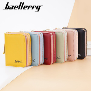 Baellerry Women's Mini <b>Wallet</b> Yellow PU Leather Tassel Zipper Coin Purse Fashionable Card <b>Holder</b> Everyday Use - Product Image 4