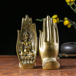 ของตกแต่งรูปมือพระพุทธรูปจีนแบบใหม่ สไตล์เซนสร้างสรรค์ รุ่น TGA31 ทำจากเรซิ่น เหมาะสำหรับตกแต่งร้านน้ำชา บาร์ หรือห้องนั่งเล่น - Product Image 1