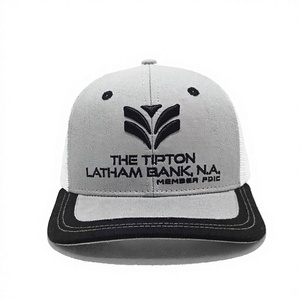 Gorra trucker de 6 paneles de alta calidad con logotipo 2D personalizado, bordado, malla transpirable, al por mayor, gorras ajustables para papá - Product Image 1