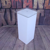 Table de cocktail carrée LED en promotion, table haute LED clignotante, produits rotomoulés