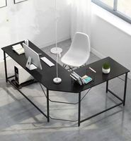 Bureau d'ordinateur d'angle moderne et minimaliste, bureau d'angle en forme de L, bureau d'ordinateur de bureau en forme de L