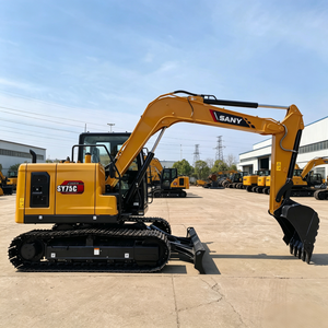 Excavadora Hidráulica de Orugas SY75C de 7 Toneladas con Motor y Caja de Cambios PLC para Construcción y Movimiento de Tierras con 1 Año de Garantía - Product Image 2