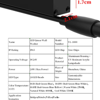 Lave-mur LED décoratif d'extérieur |   Économies d'énergie, haute luminosité |   Éclairage d'affichage intelligent personnalisé IP65 VL-1000, fabriqué à Hong Kong