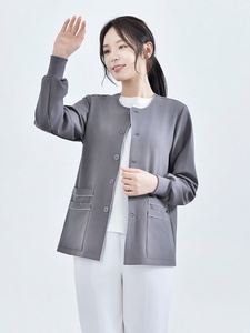 Blouses de travail unisexes à manches longues en polyester/coton pour médecins et infirmières en salles d'opération, tenues chirurgicales, gowns de lavage des mains - Product Image 1