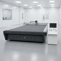 Machine numérique automatique de découpe et de rainurage pour carton ondulé, autocollants et carton alvéolé, avec table de découpe et traceur CNC