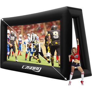 Proyector inflable portátil para exteriores de una pieza de 21 pies, pantalla de película, proyección delantera/trasera, Mega Teatro, rama de poliéster - Product Image 4