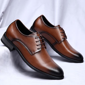 Nouvelles chaussures décontractées italiennes pour hommes, chaussures habillées formelles, chaussures en cuir de luxe pour hommes, chaussures derby - Product Image 3