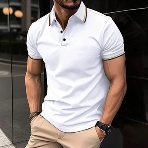 Polo de golf slim fit pour homme, séchage rapide, manches courtes, anti-transpiration, t-shirt décontracté pour le tennis - Product Image 2