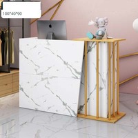Comptoir de Caisse Moderne et Minimaliste pour Magasin de Vêtements, Petit Comptoir, Bar Commercial, Salon de Coiffure et Bureau de Réception de Salon de Beauté