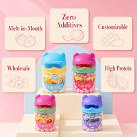 Aimo Momo Bear Strawberry Soluble Bean Baked Pastry Sweet Snack 14g Factory Direct OEM Custom Private Label Supply