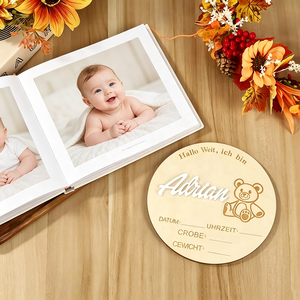 Personnalisation de 2 cartes de jalons de développement pour bébé, accessoires de photographie nouveau-né, panneaux d'annonce de naissance 'Bonjour le monde' pour baby shower - Product Image 5