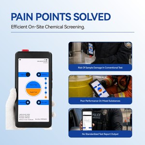 Analyseur Raman portable LSJ-RS, analyseur portatif pour le contrôle des frontières douanières, détection des explosifs, des substances chimiques dangereuses, GPS - Product Image 4