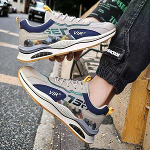 Chaussures de sport et décontractées pour hommes, style basketball, personnalisables en gros, avec empeigne en maille PVC et semelle intermédiaire et extérieure en caoutchouc, pour étudiants et papas - Product Image 5