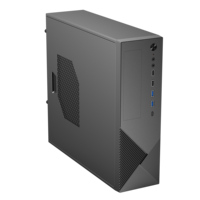 Ruix Slim Micro-ATX Aluminum Alloy Desktop Computer Case HD Audio High Efficient Classic Office PC with USB Port Mid Tower